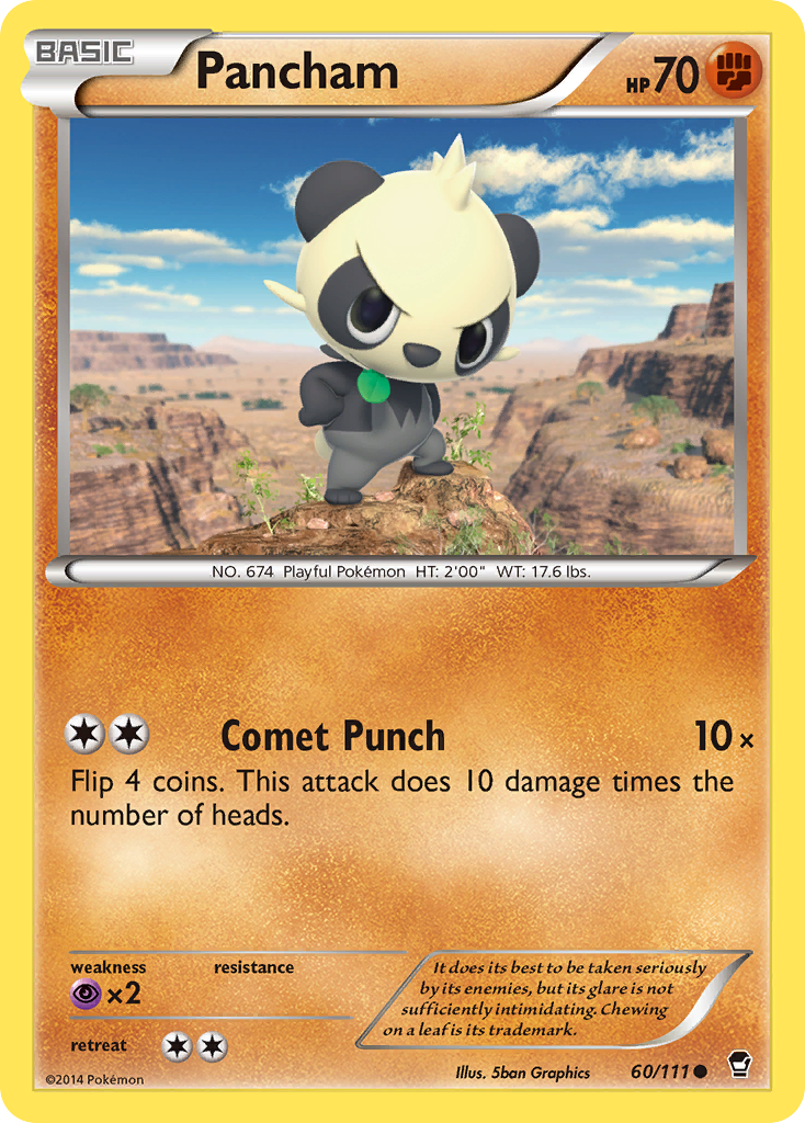 Pancham 60/111 Common card from Furious Fists