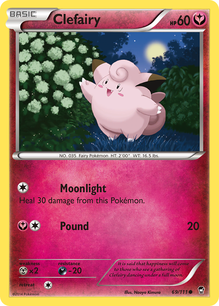 Clefairy 69 Common card from Furious Fists