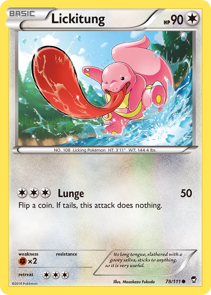Lickitung 78/111 Common card from Furious Fists