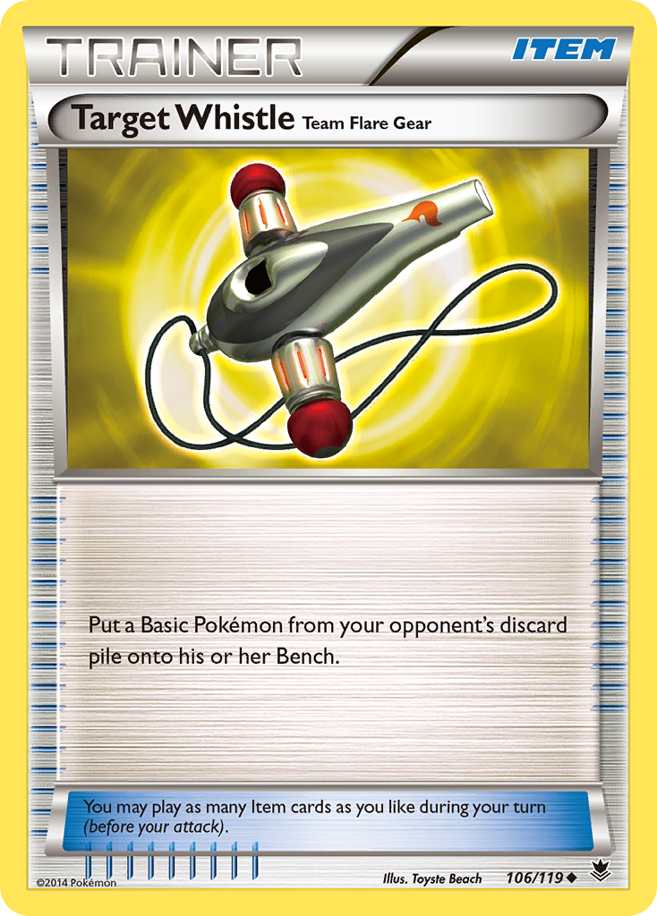 Target Whistle Team Flare Gear 106/119 Uncommon card from Phantom Forces