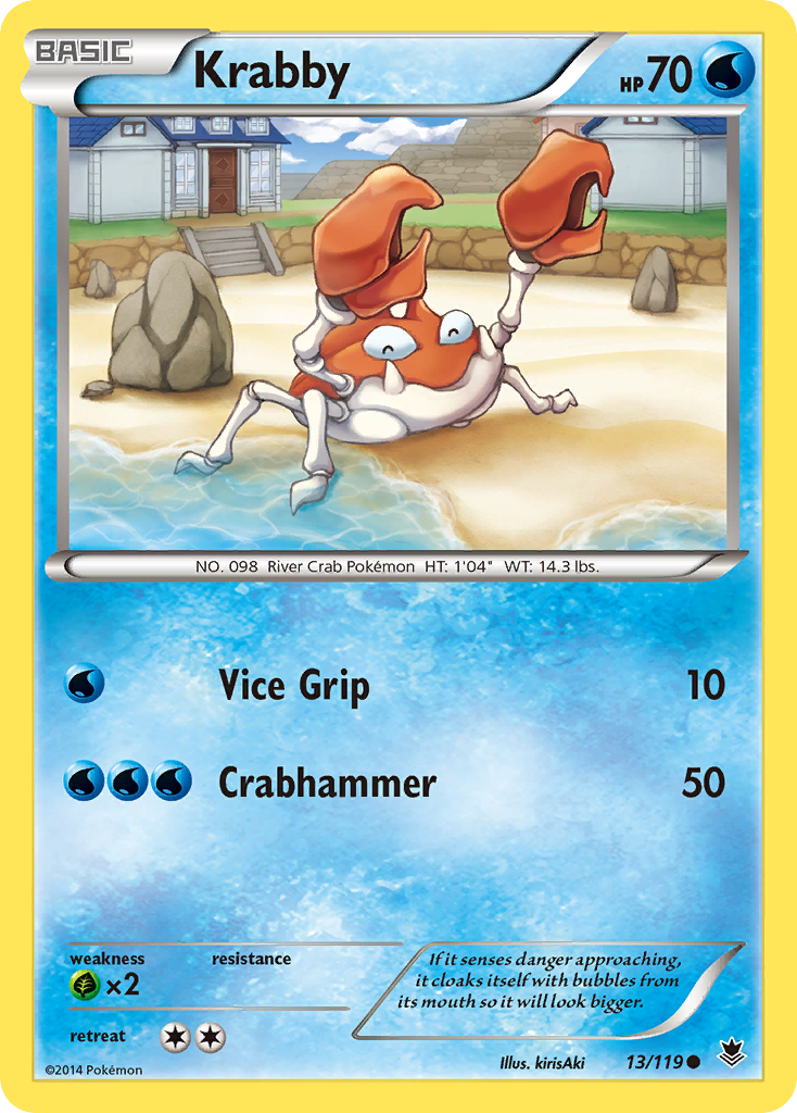Krabby 13/119 Common card from Phantom Forces