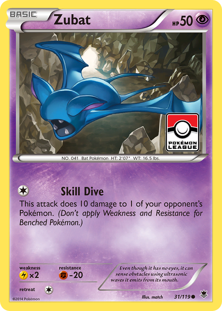 Zubat 31/119 Common card from Phantom Forces