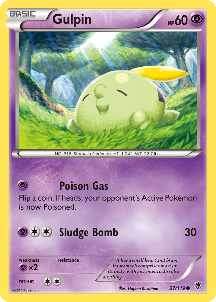 Gulpin 37/119 Common card from Phantom Forces