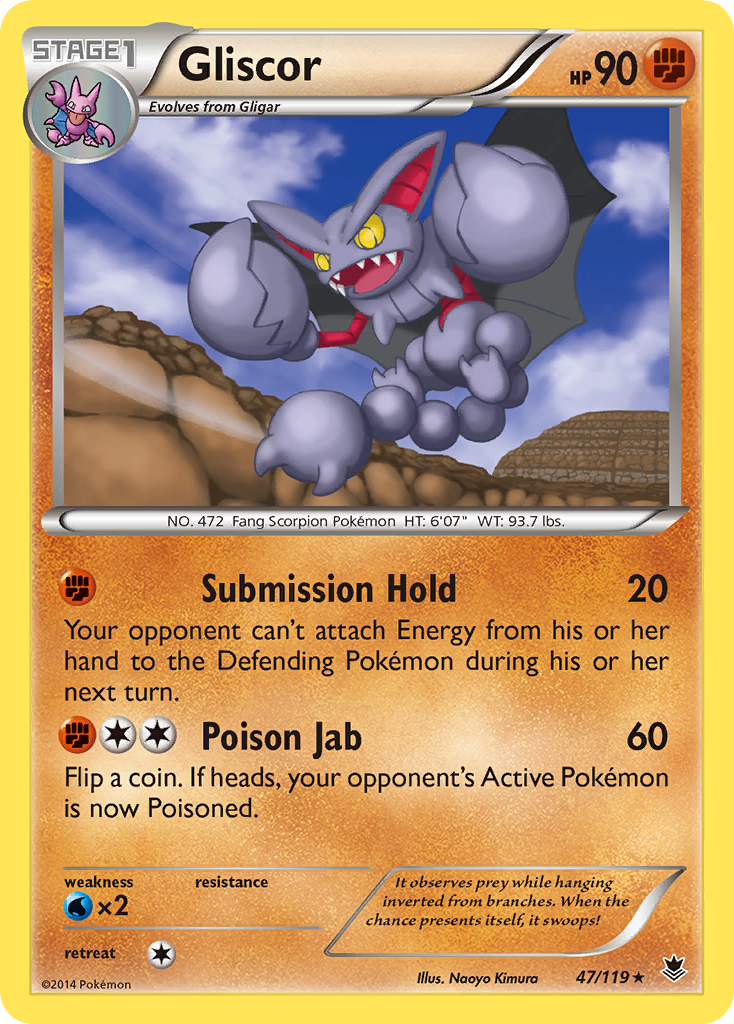 Gliscor 47 Rare card from Phantom Forces