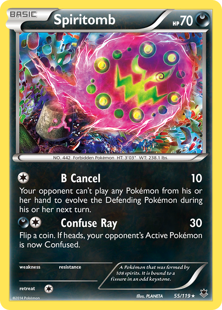 Spiritomb 55/119 Rare card from Phantom Forces