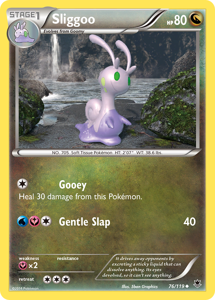 Sliggoo 76 Uncommon card from Phantom Forces