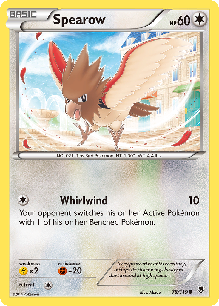Spearow 78 Common card from Phantom Forces
