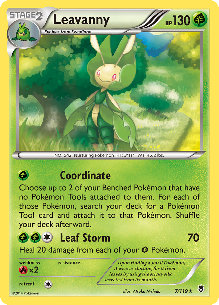 Leavanny 7/119 Rare card from Phantom Forces