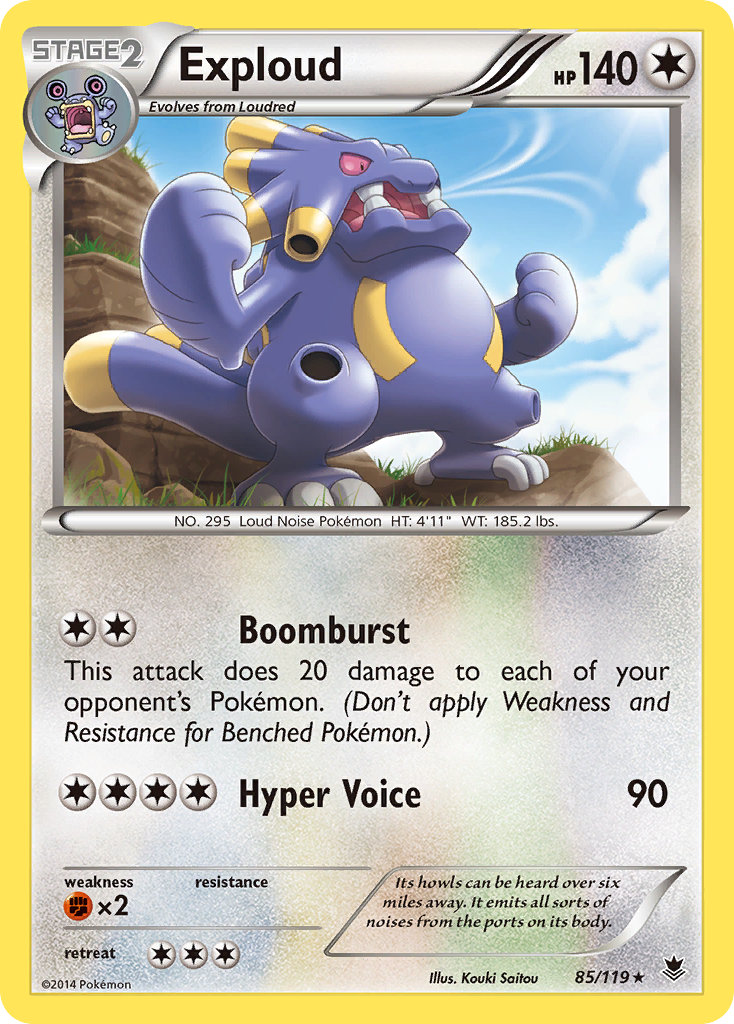 Exploud 85 Rare card from Phantom Forces