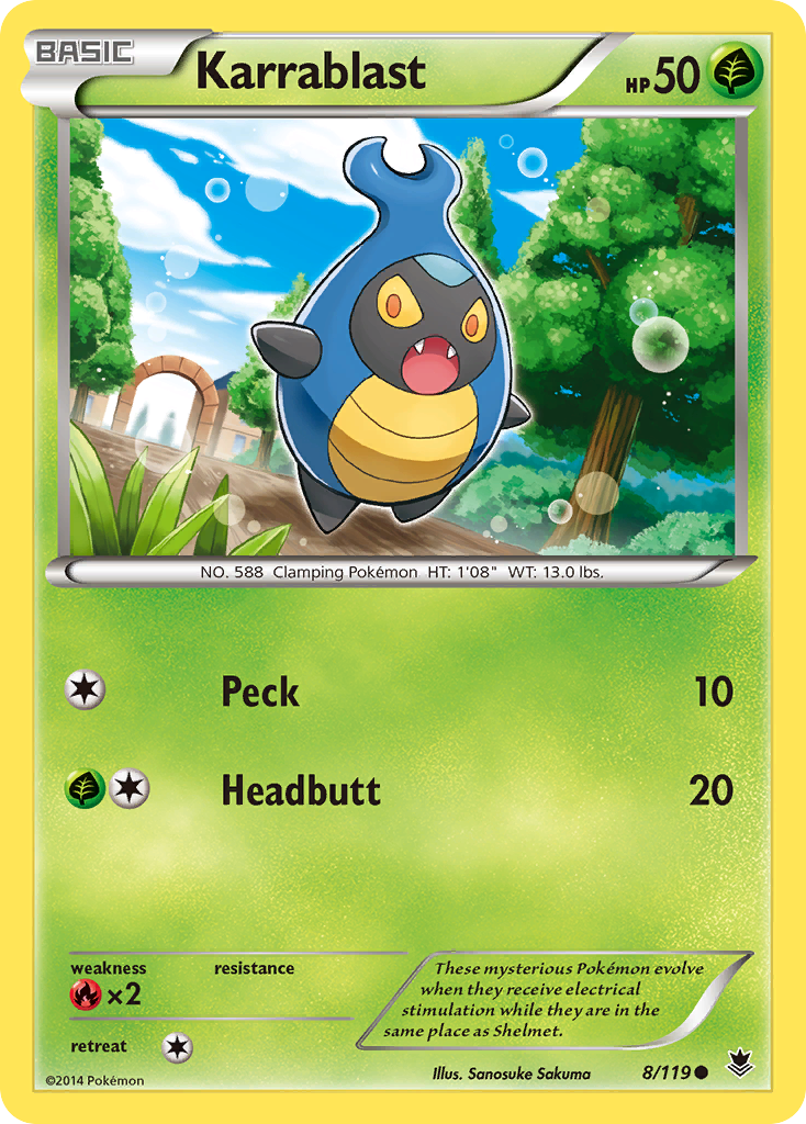 Karrablast 8 Common card from Phantom Forces