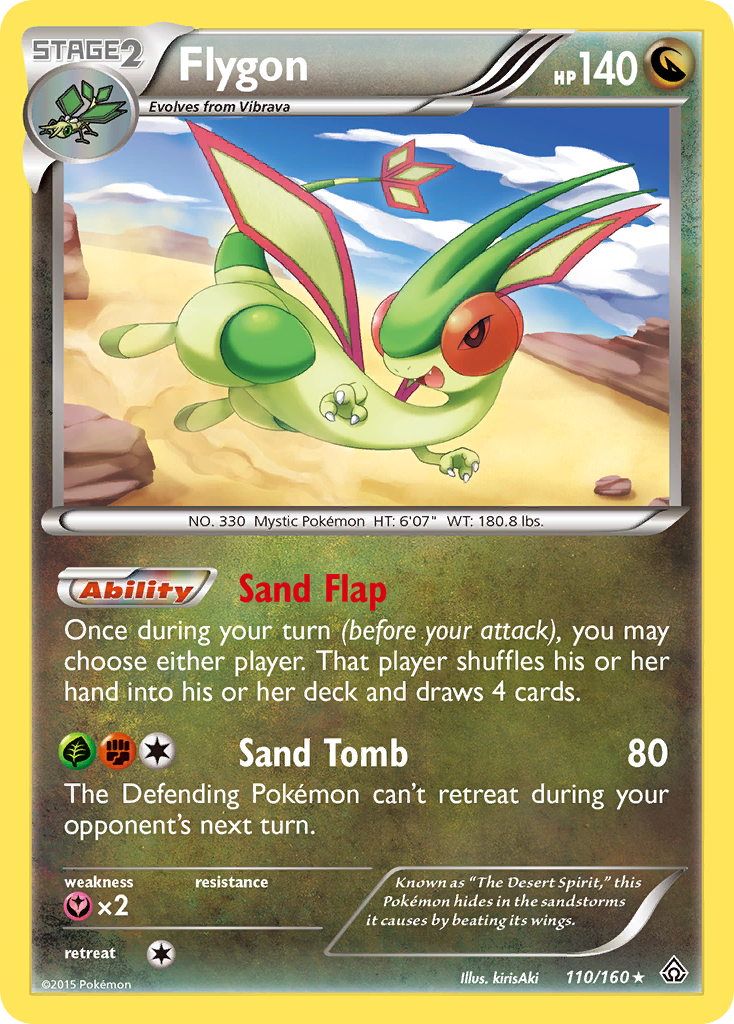 Flygon 110/160 Rare Holo card from Primal Clash