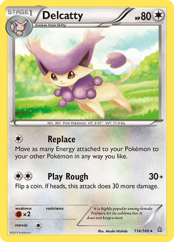 Delcatty 114/160 Rare card from Primal Clash