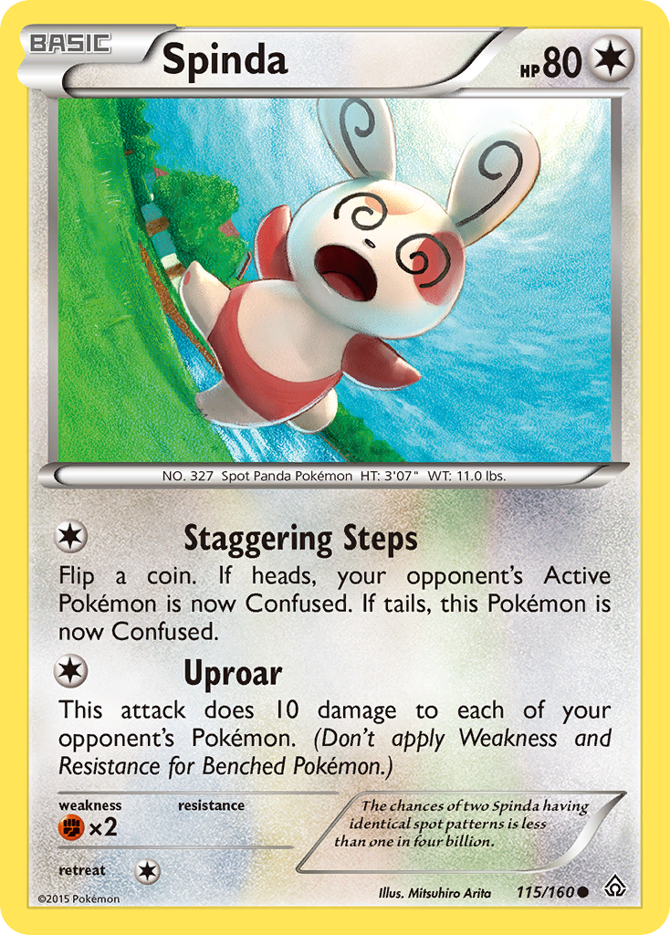 Spinda 115 Common card from Primal Clash