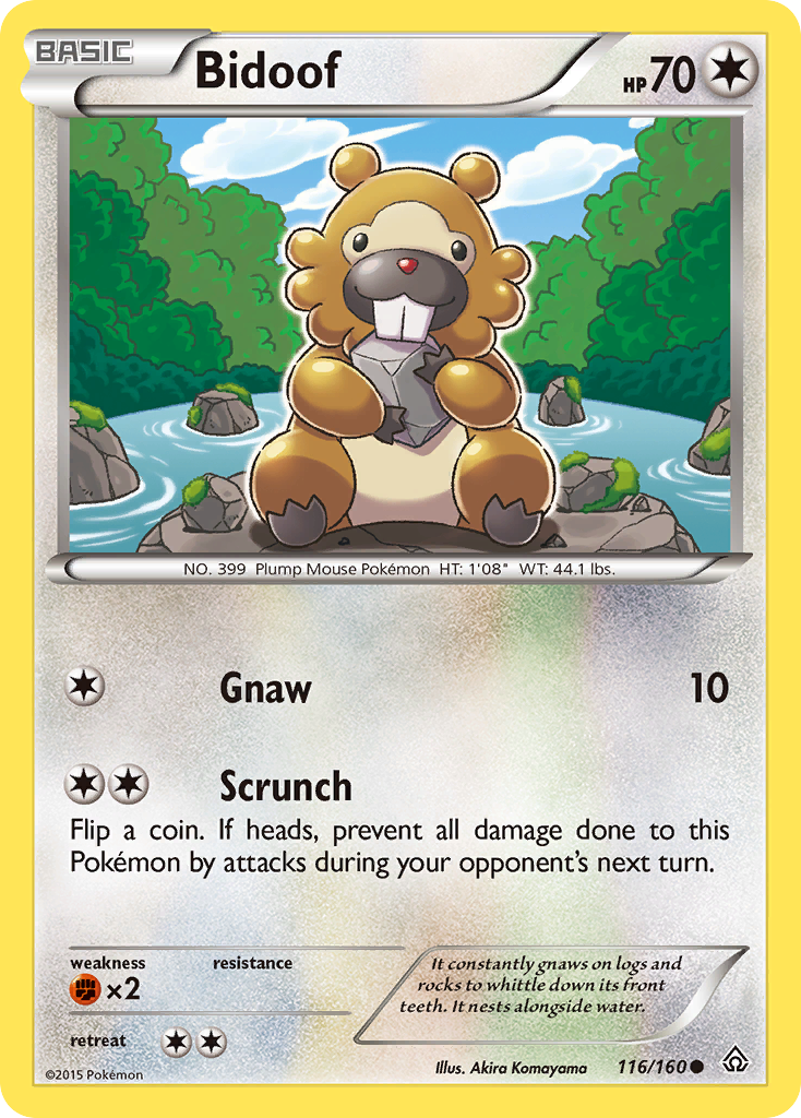 Bidoof 116 Common card from Primal Clash