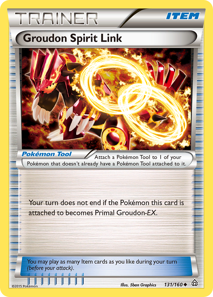 Groudon Spirit Link 131 Uncommon card from Primal Clash