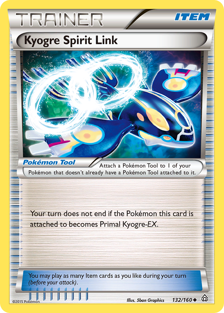 Kyogre Spirit Link 132/160 Uncommon card from Primal Clash