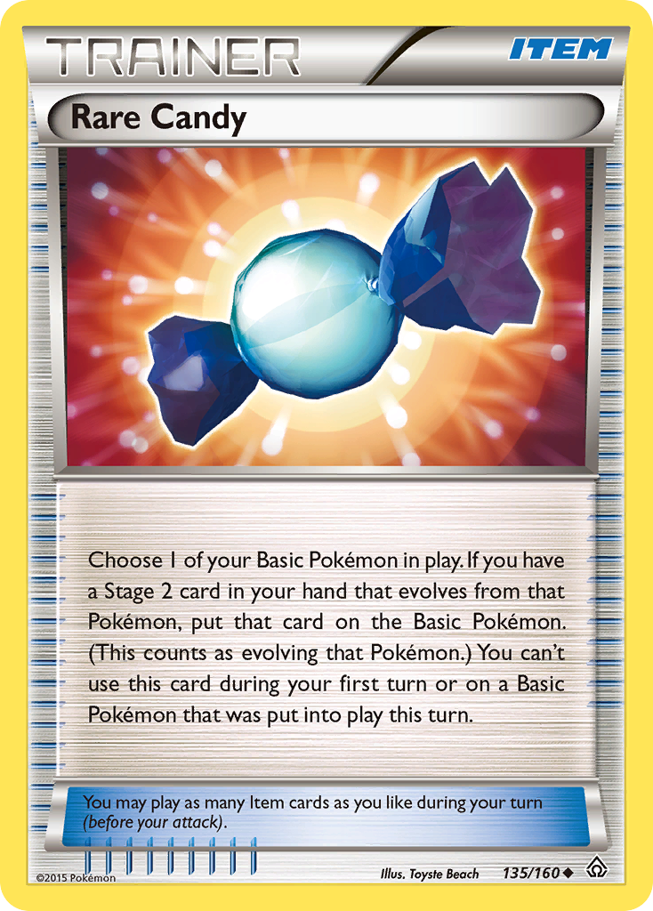Rare Candy 135 Uncommon card from Primal Clash