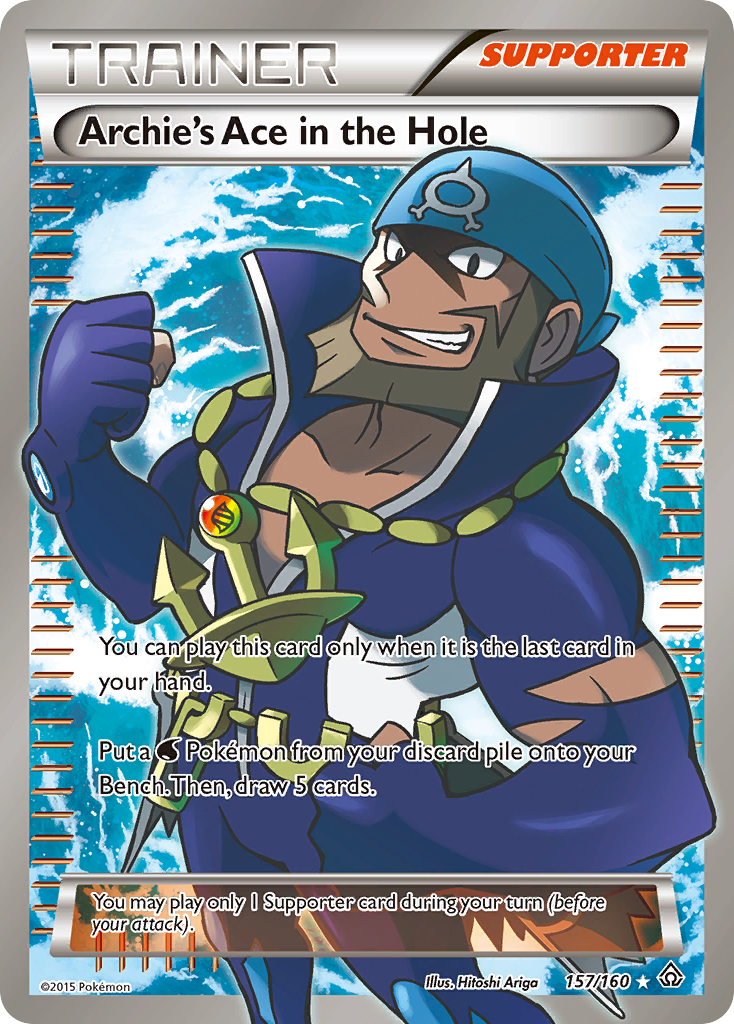 Archie's Ace in the Hole 157/160 Rare Ultra card from Primal Clash