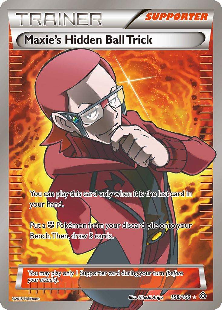 Maxie's Hidden Ball Trick 158/160 Rare Ultra card from Primal Clash