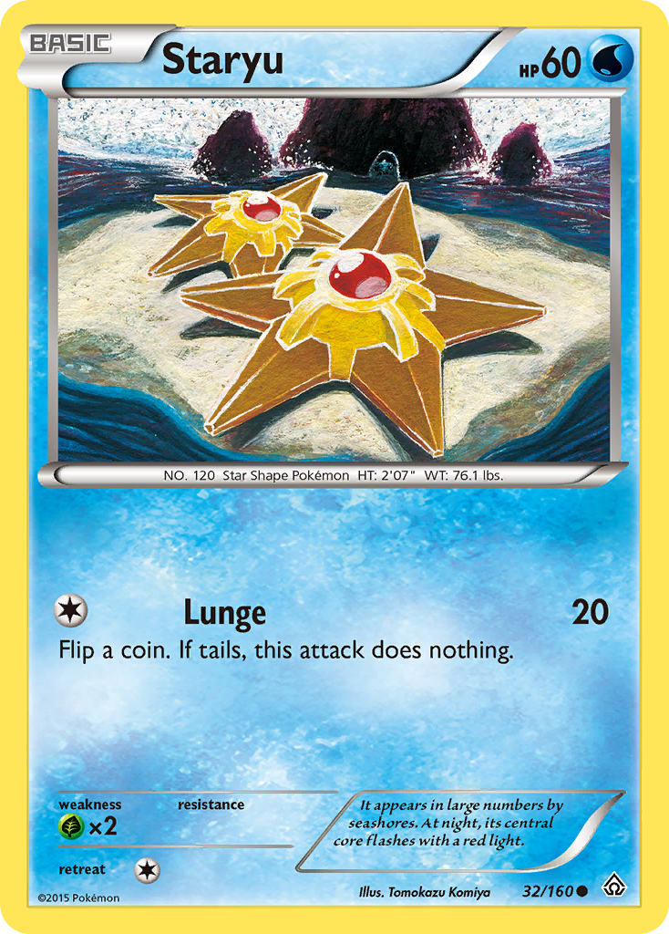 Staryu 32 Common card from Primal Clash