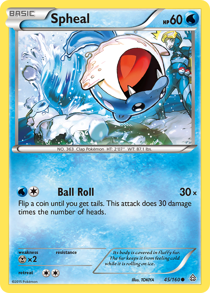 Spheal 45/160 Common card from Primal Clash