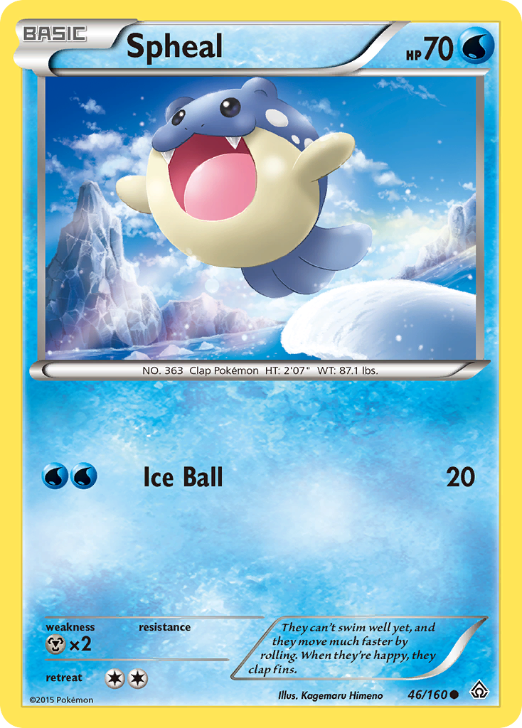 Spheal 46/160 Common card from Primal Clash