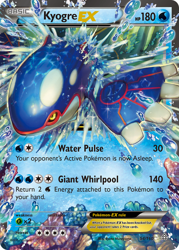 Kyogre-EX 54 Rare Holo EX card from Primal Clash