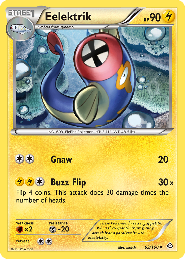 Eelektrik 63/160 Uncommon card from Primal Clash