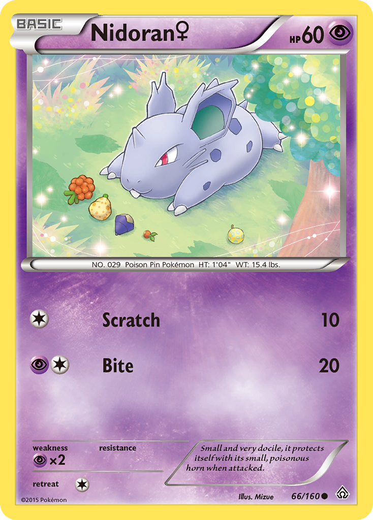 Nidoran ♀ 66 Common card from Primal Clash