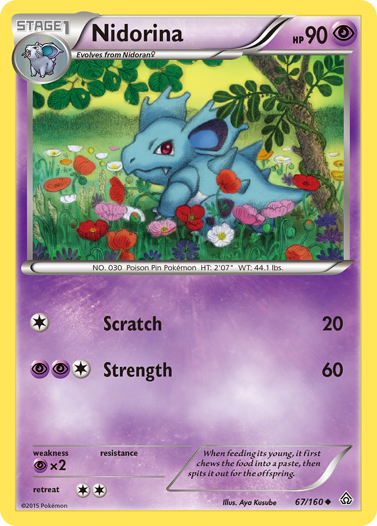 Nidorina 67/160 Uncommon card from Primal Clash