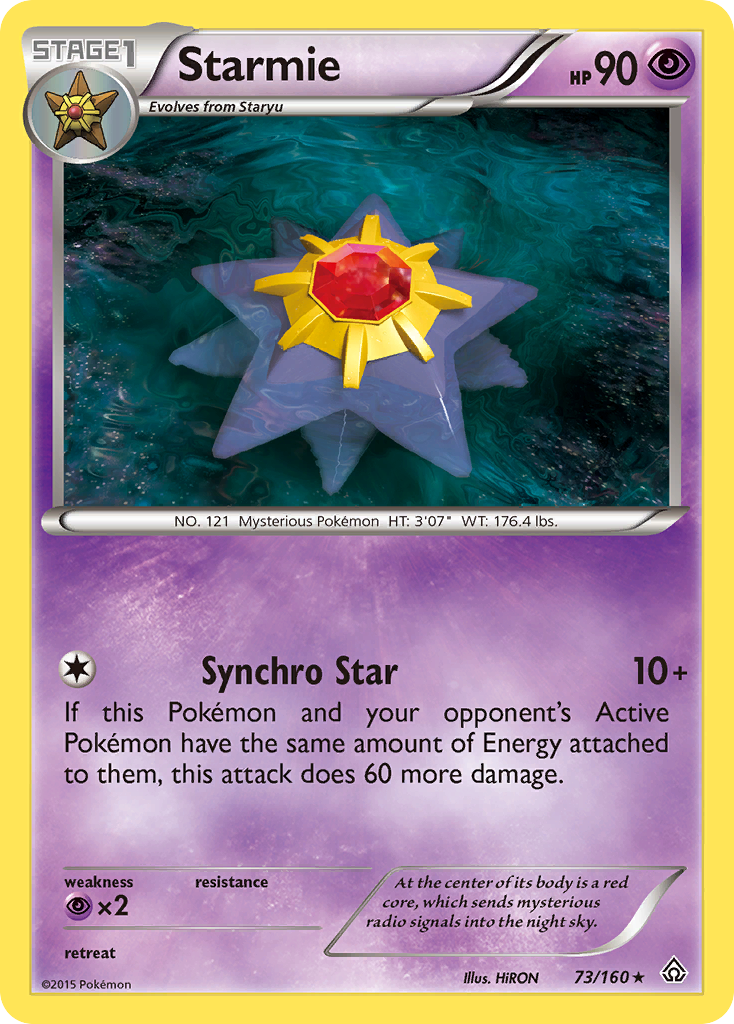 Starmie 73 Rare card from Primal Clash