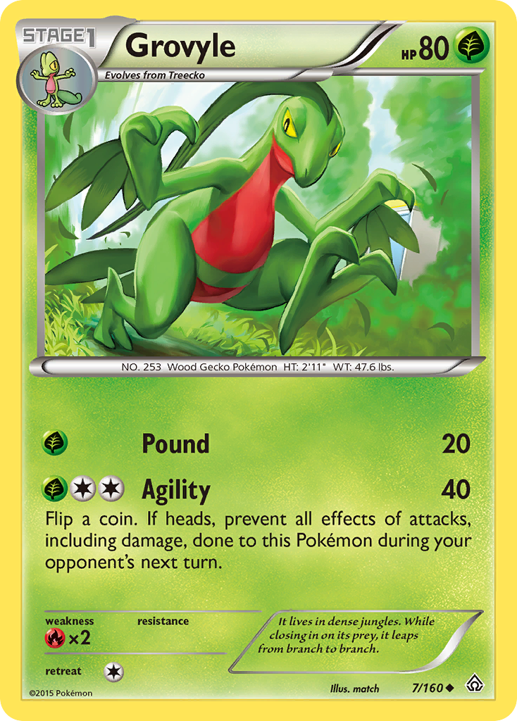 Grovyle 7 Uncommon card from Primal Clash