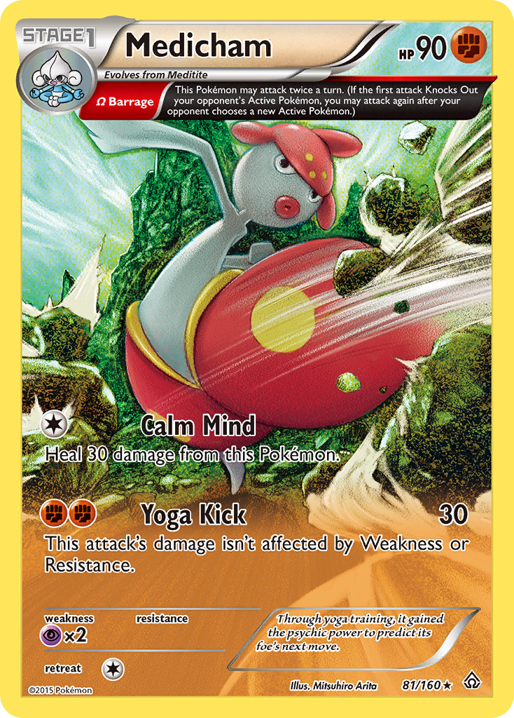 Medicham 81 Rare card from Primal Clash