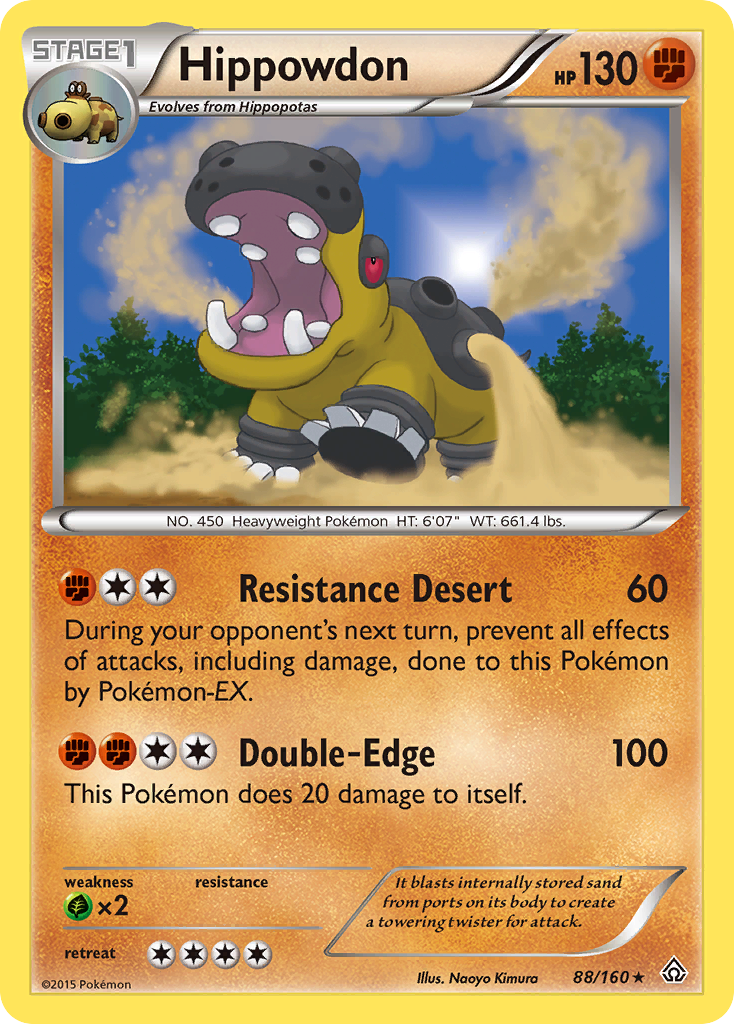 Hippowdon 88 Rare Holo card from Primal Clash