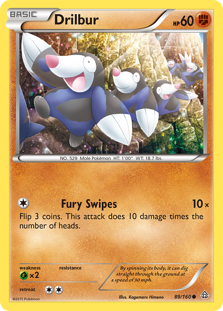 Drilbur 89/160 Common card from Primal Clash