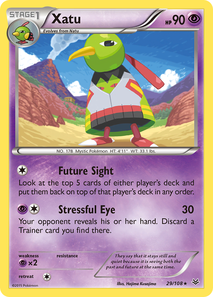 Xatu 29 Rare card from Roaring Skies