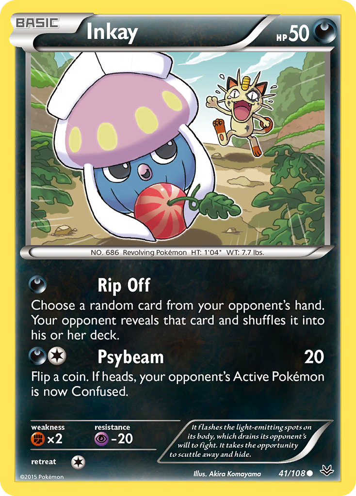Inkay 41 Common card from Roaring Skies