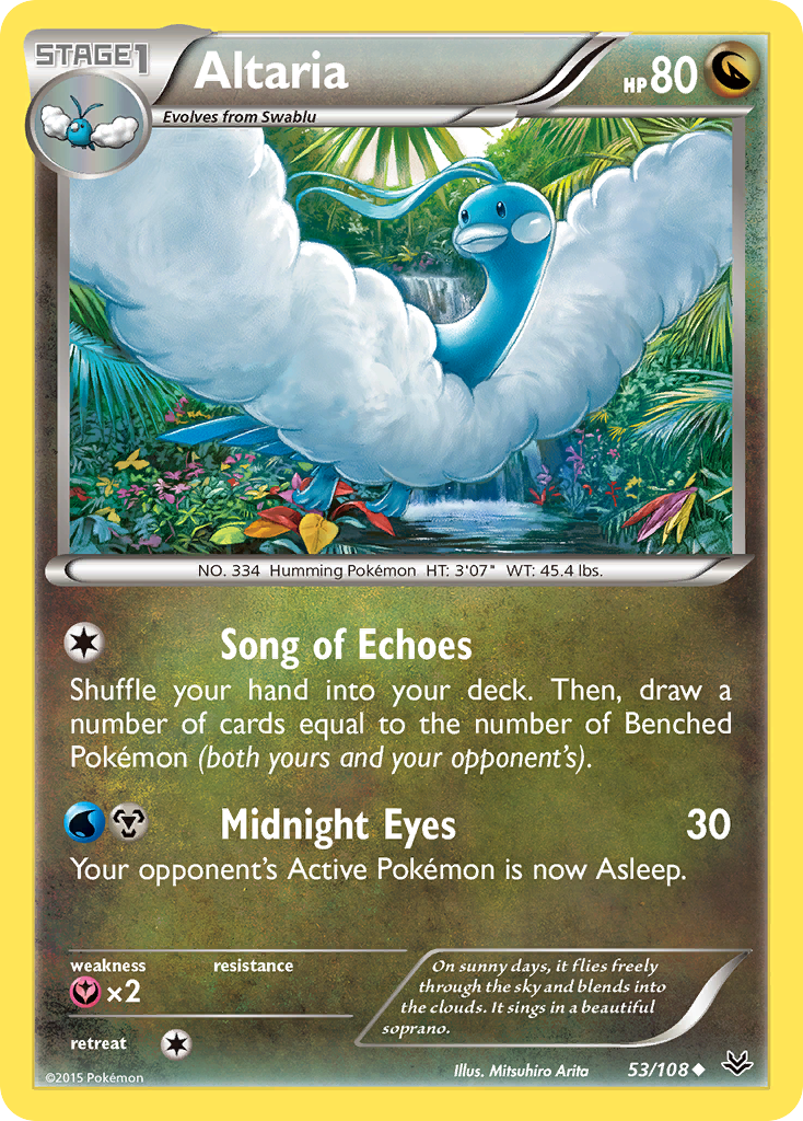 Altaria 53 Uncommon card from Roaring Skies