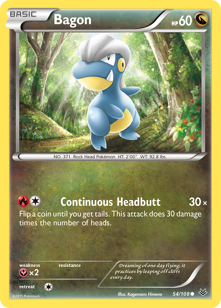 Bagon 54/108 Common card from Roaring Skies