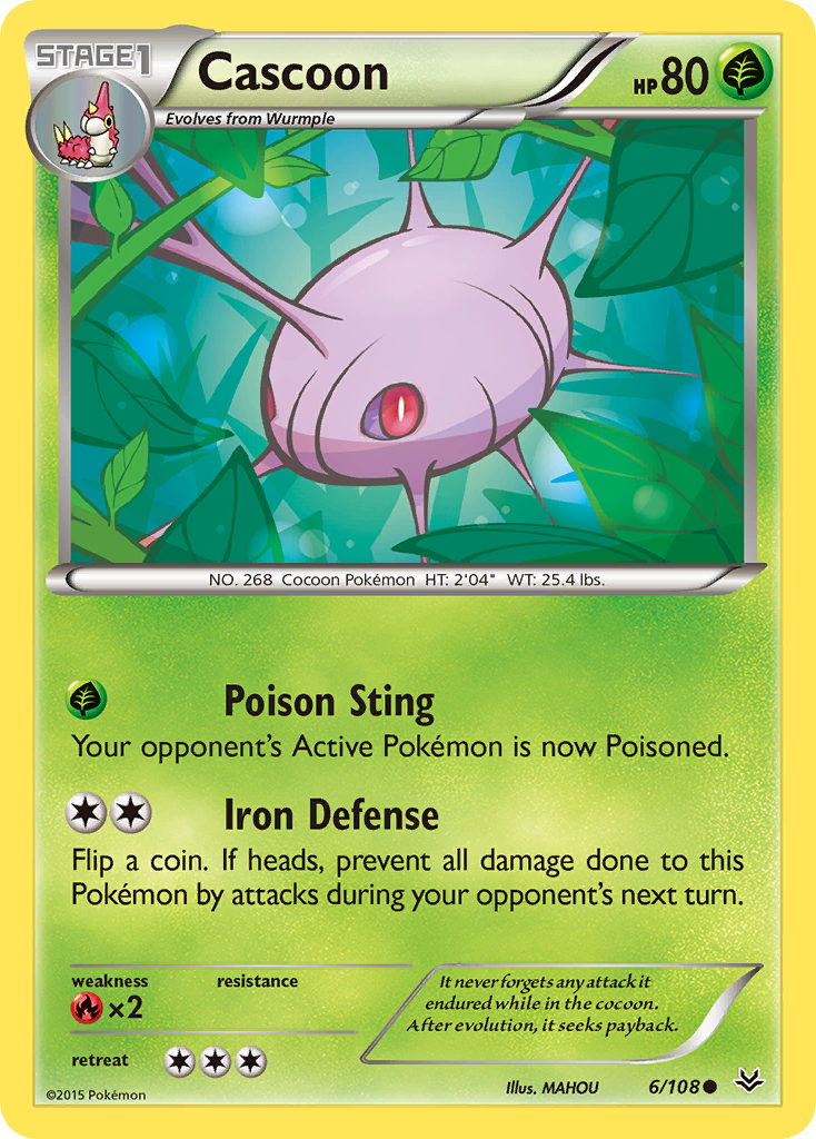 Cascoon 6/108 Common card from Roaring Skies