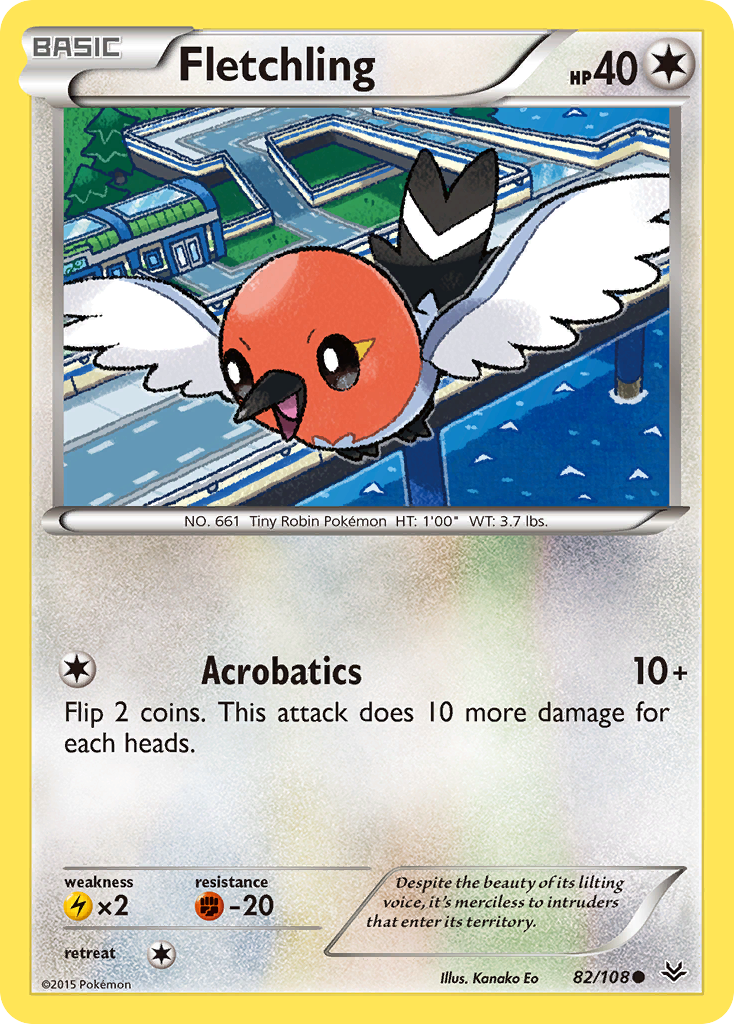 Fletchling 82/108 Common card from Roaring Skies
