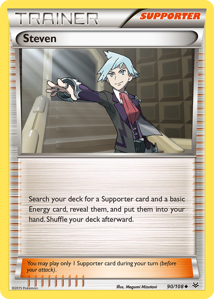 Steven 90 Uncommon card from Roaring Skies