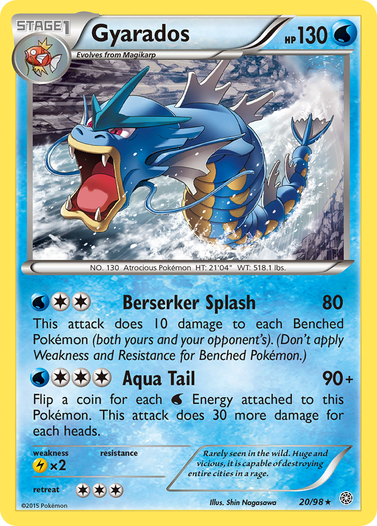 Gyarados 20 Rare card from Ancient Origins