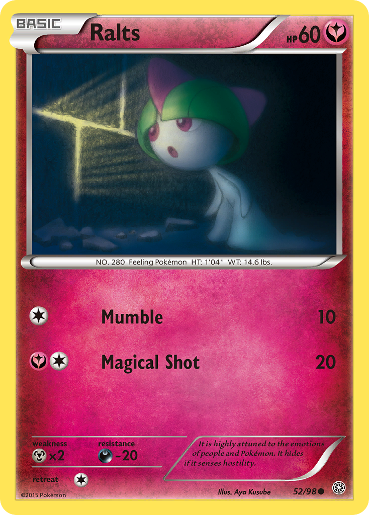 Ralts 52 Common card from Ancient Origins