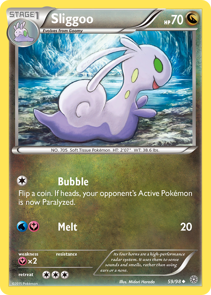 Sliggoo 59/98 Uncommon card from Ancient Origins