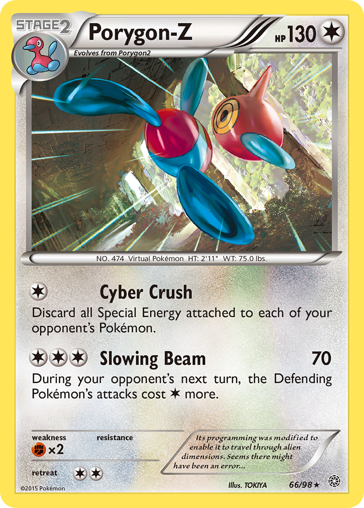 Porygon-Z 66 Rare card from Ancient Origins