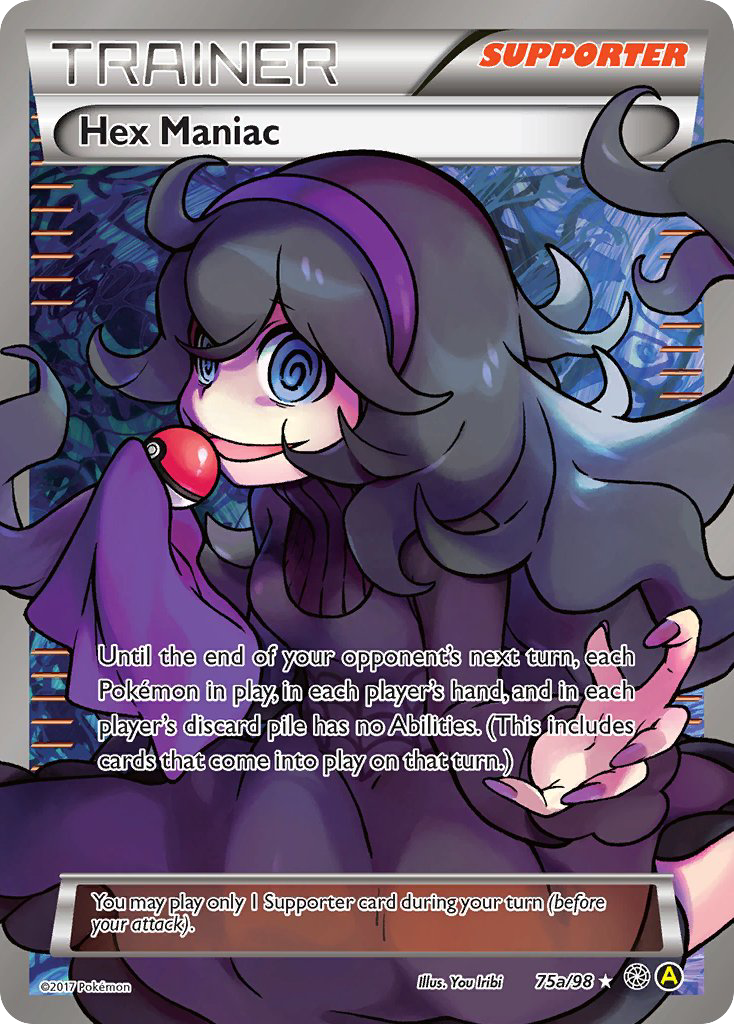 Hex Maniac 75a Rare Ultra card from Ancient Origins