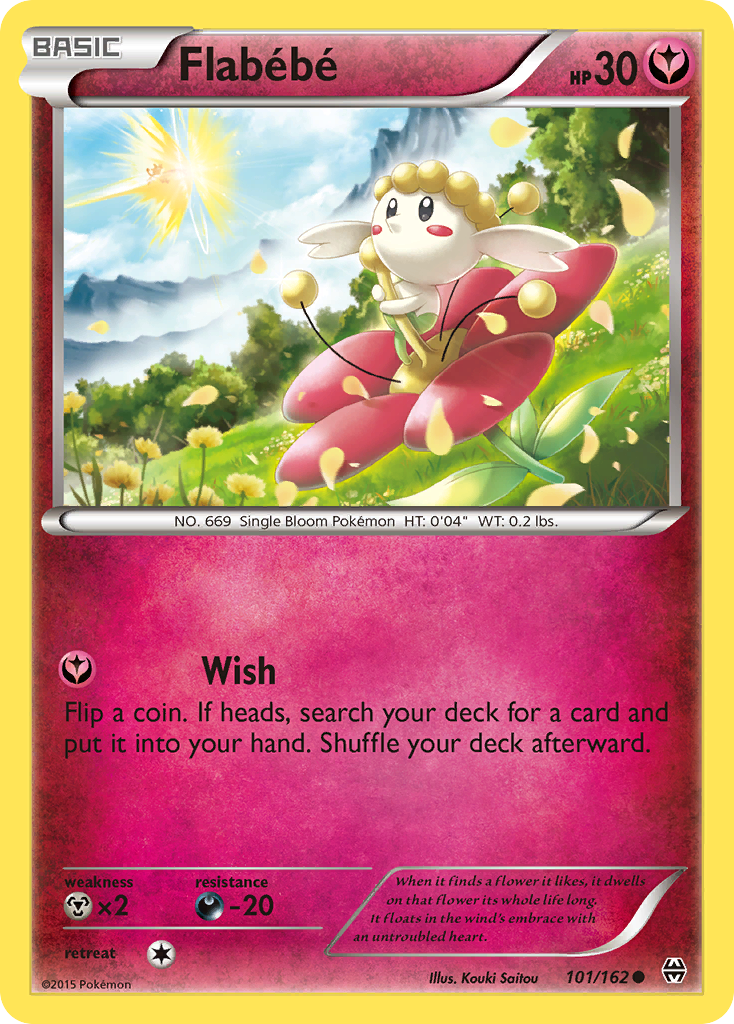 Flabébé 101/162 Common card from BREAKthrough