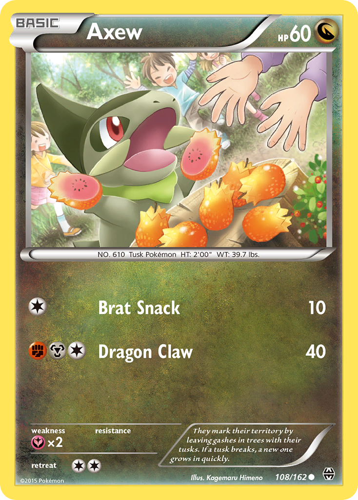 Axew 108/162 Common card from BREAKthrough