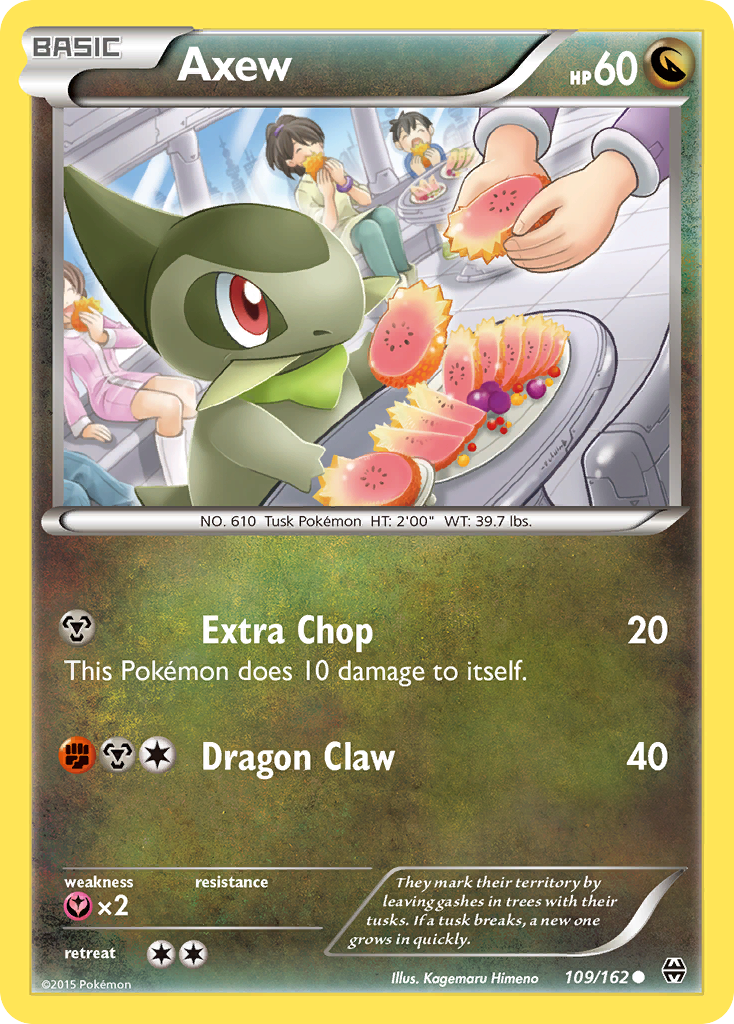 Axew 109 Common card from BREAKthrough
